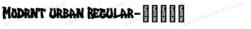 Modrnt urban Regular字体转换